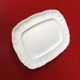 White rectangular dish, signed Digoin Sarreguemines France.