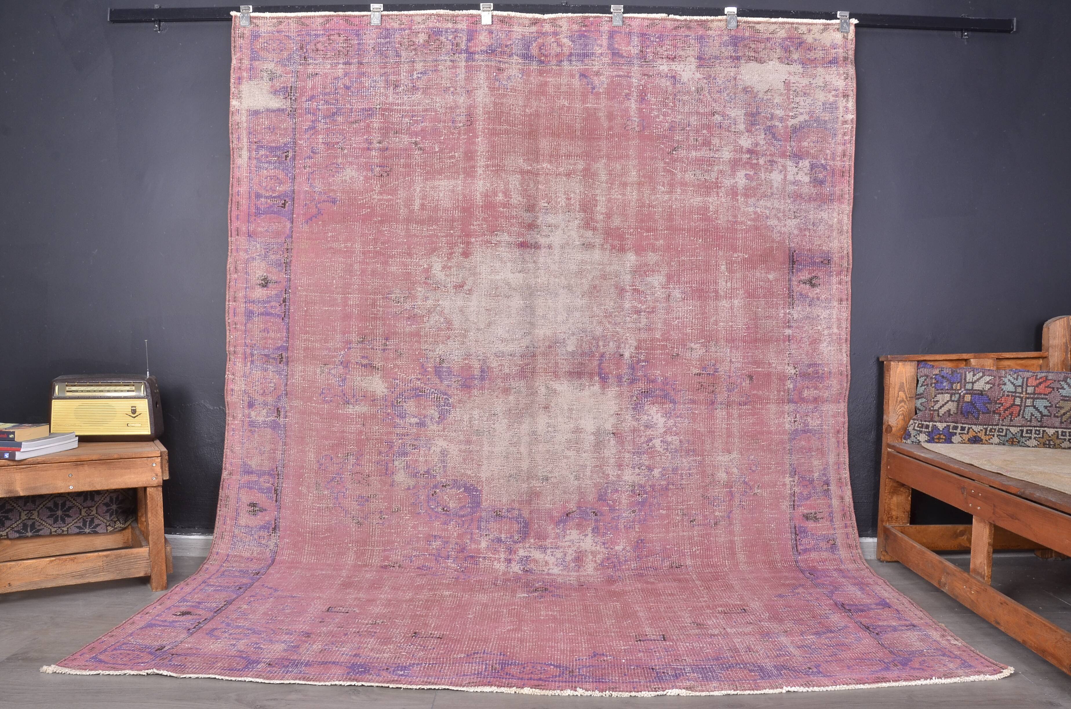 Pink Big Size Anatolian Oushak Rug sku 680