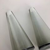 1960s set of 2 turmalin vases by Wilhelm Wagenfeld for WMF, Germany