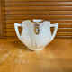 Double sauce boat antique pillivuyt fat lean porcelain white