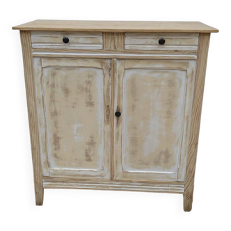 Vintage patinated second-hand Parisian buffet