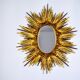 Large Mirror sun and gilded wooden spikes, early 20th century, 99cm
