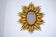 Large Mirror sun and gilded wooden spikes, early 20th century, 99cm
