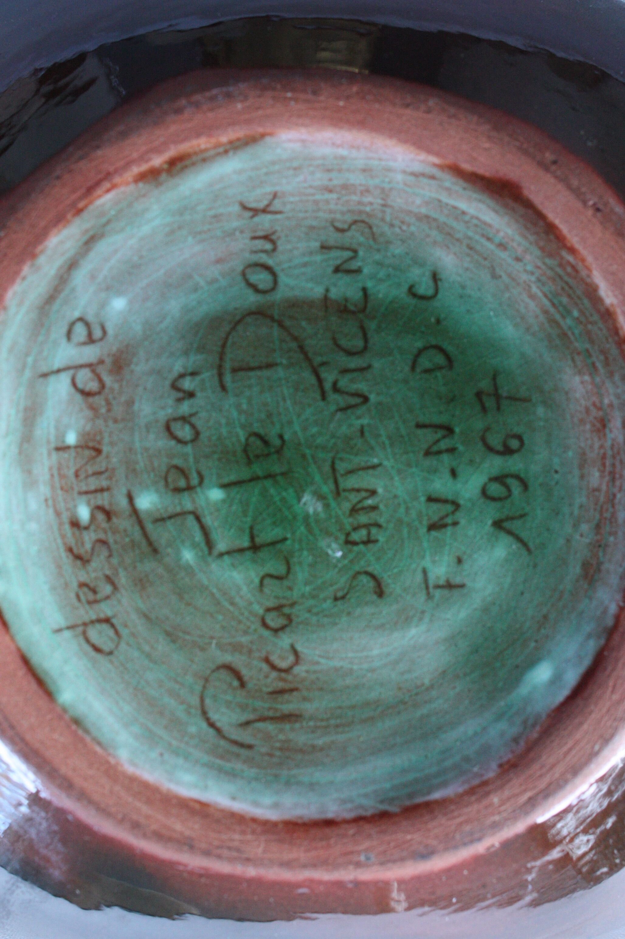 Ceramic cup by Jean Picart Le Doux, circa 1967