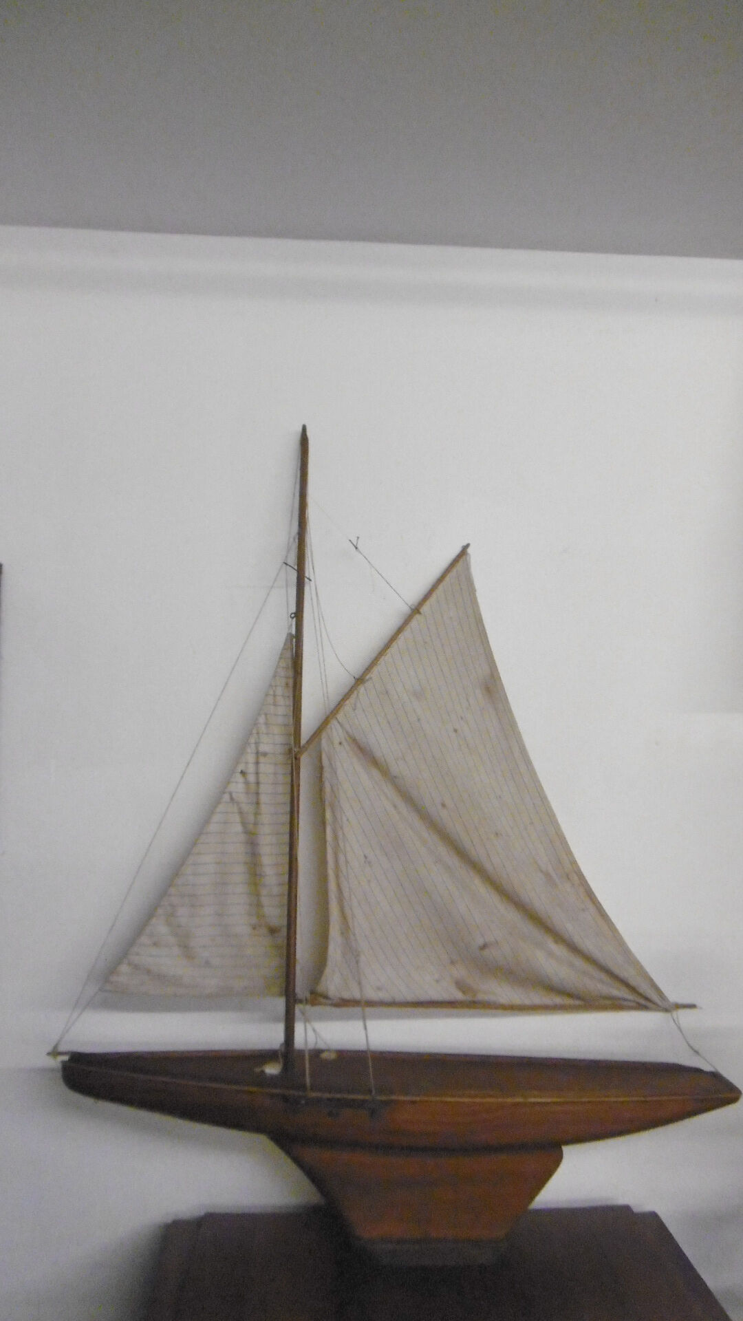 Pool sailboat, model of old boat