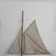 Pool sailboat, model of old boat