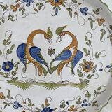 Dessert service, earthenware, Martres-Tolosane, signed Matet France