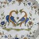 Dessert service, earthenware, Martres-Tolosane, signed Matet France
