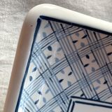 Japanese tray in enamelled sheet metal with Imari decoration 1960