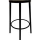 Set of four vintage bar stool - webbing and wood, 1980s Italian design