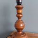 Lamp, turned wooden base