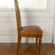 Set of 6 Art Deco carved walnut chairs, Circa 1920