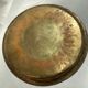 Moroccan tray in gilded brass dimension: height -2.5cm- diameter -35cm-