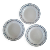 3 earthenware plates from Niverniller