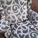 Pair of armchairs with ears