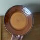 Vintage set of 6 honey brown flat plates from Lunéville.