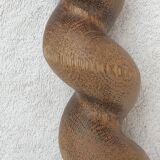 natural wood twisted column