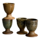 Set of 4 handmade ceramic egg cups