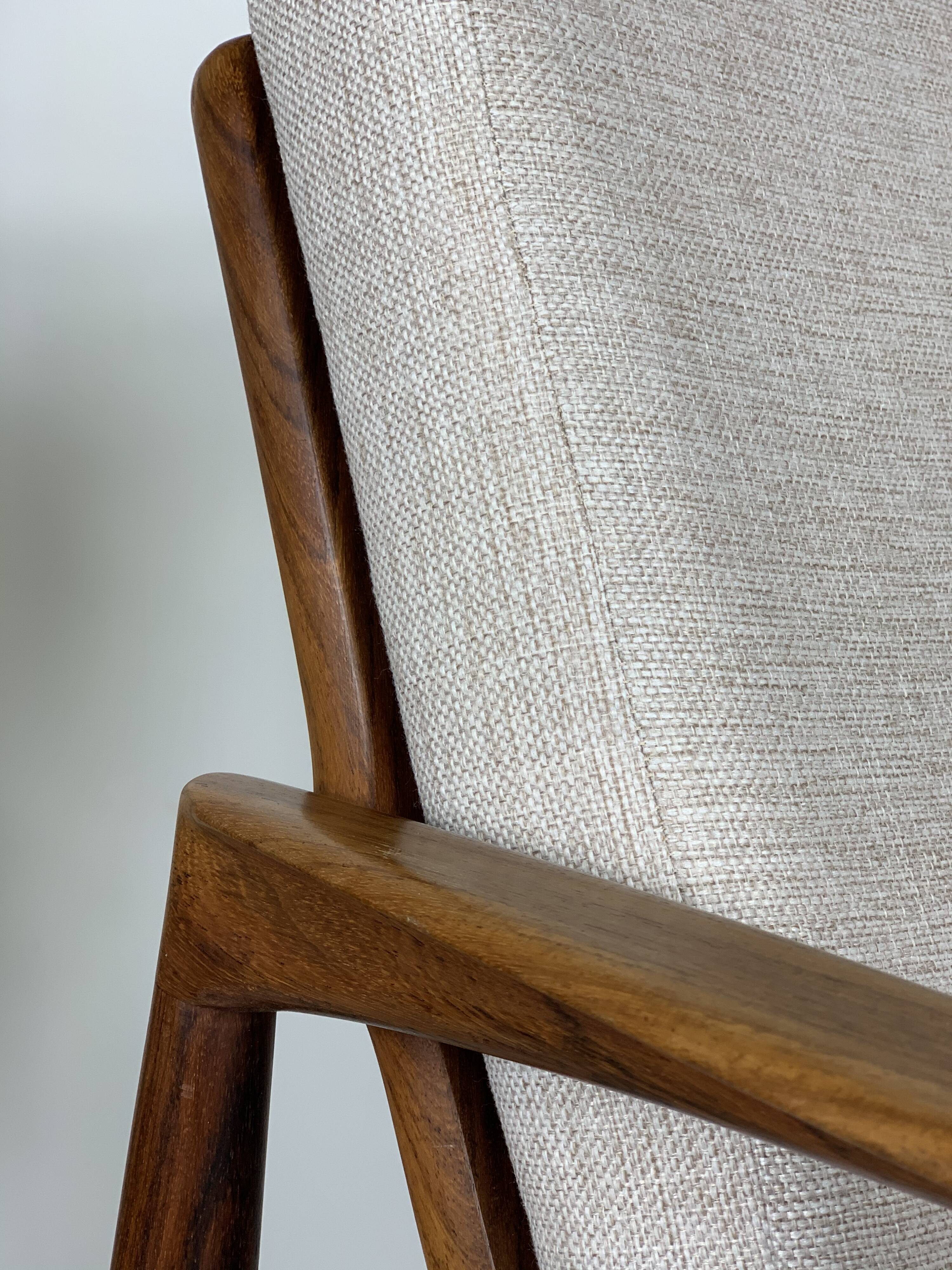 Danish palisander armchairs by Kai Kristiansen