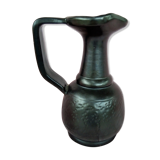 Black ceramic pitcher Vallauris by Lunetta