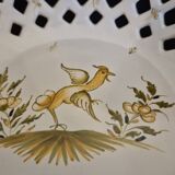 Moustiers earthenware fruit bowl