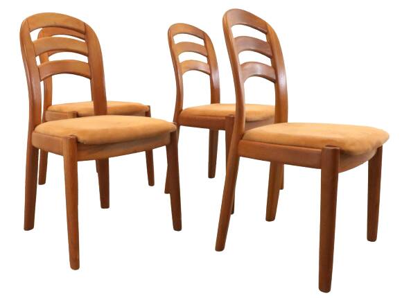 Set van 4 Glostrup eetkamerstoelen 'Gronsalen'