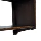 Vintage wooden wall shelve rack in oak brutalist minimalist design