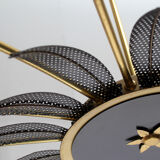 1950s chandelier in brass for 16 bulbs, diameter 100cm