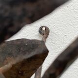 Wall lamp in wrought iron.