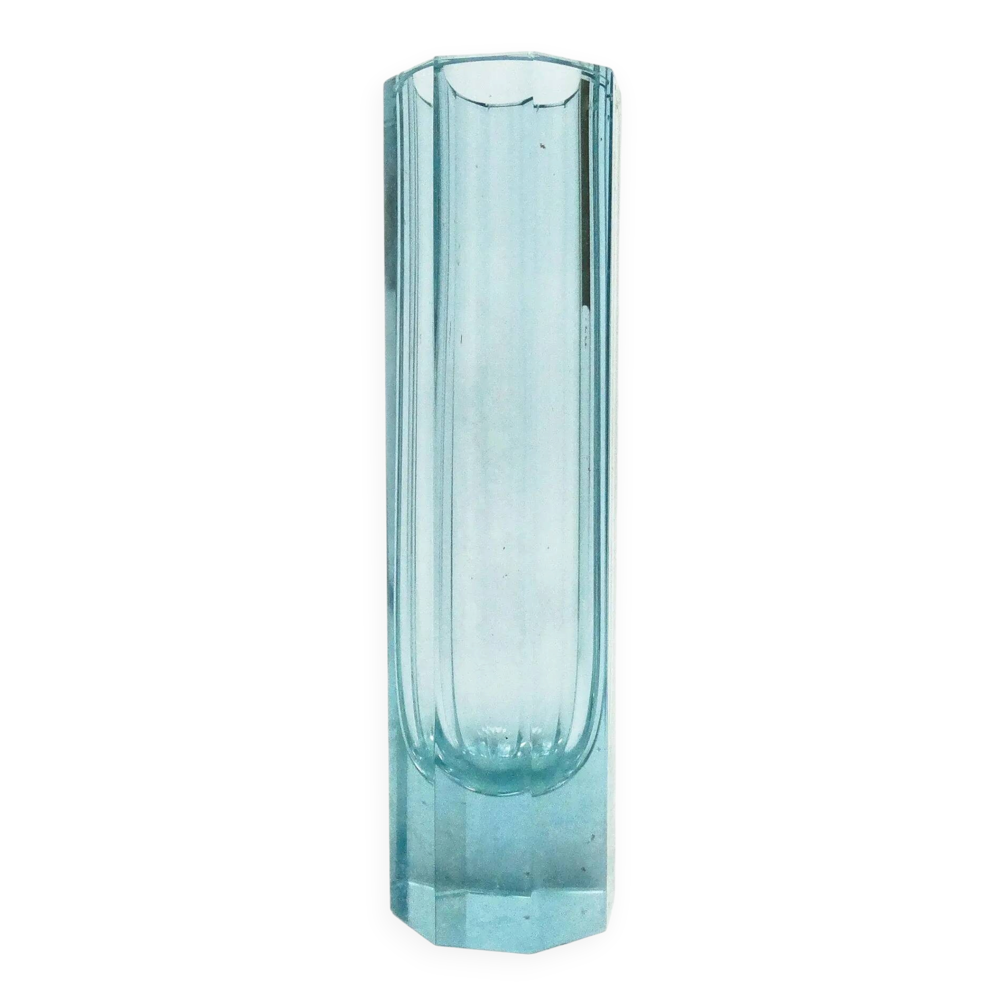 Art Deco vase, alexandrite crystal glass, Czechoslovakia, 1930s