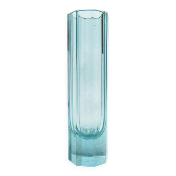 Art Deco vase, alexandrite crystal glass, Czechoslovakia, 1930s