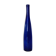 Blue transparent glass bottle