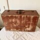 Large wooden trunk suitcase with Tunisia inscription