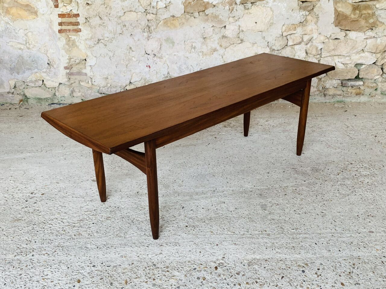Vintage Danish teak coffee table, circa 1960's