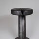 Solid wood sculptural side table, original contemporary design, logniture