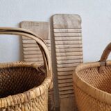 Ancien panier à riz chinois, Wabi Sabi