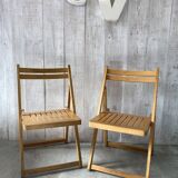 Pair of vintage folding chairs