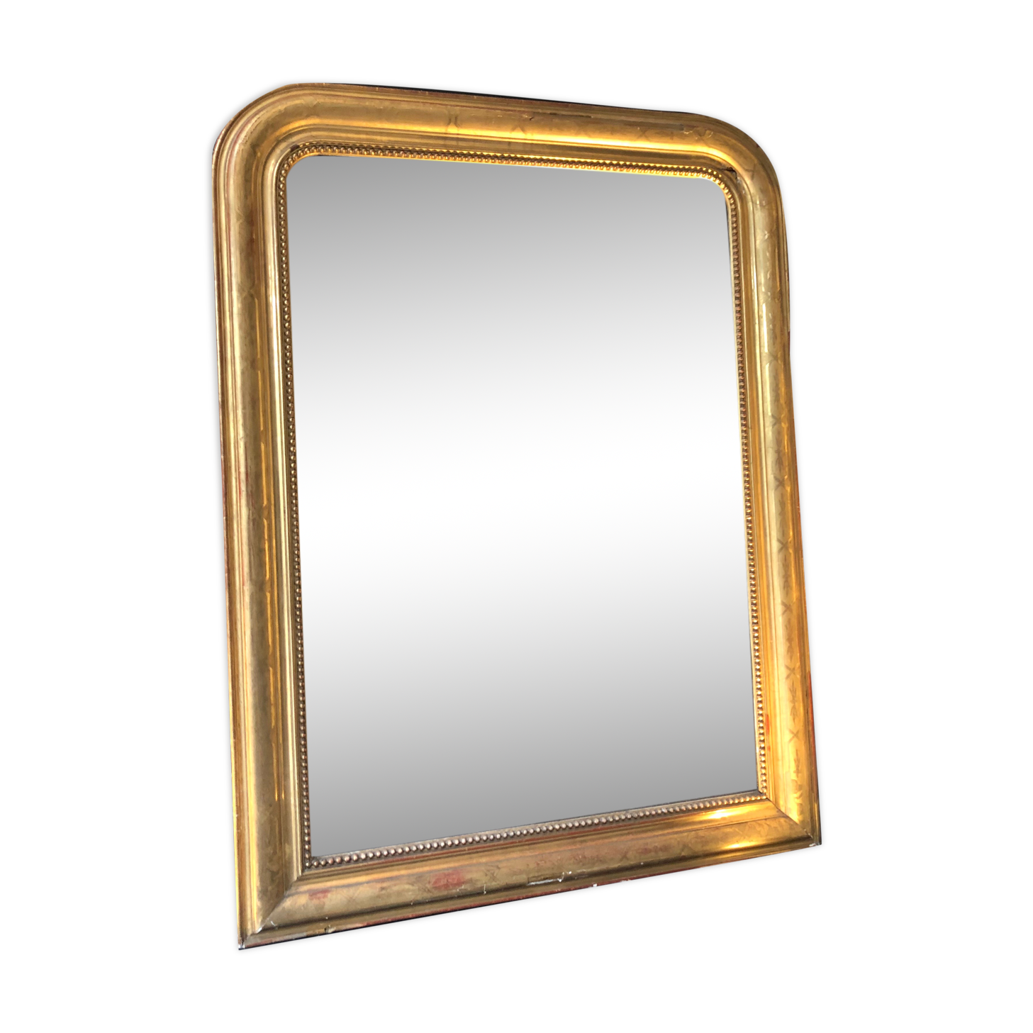 Louis Philippe mirror with gold leaf