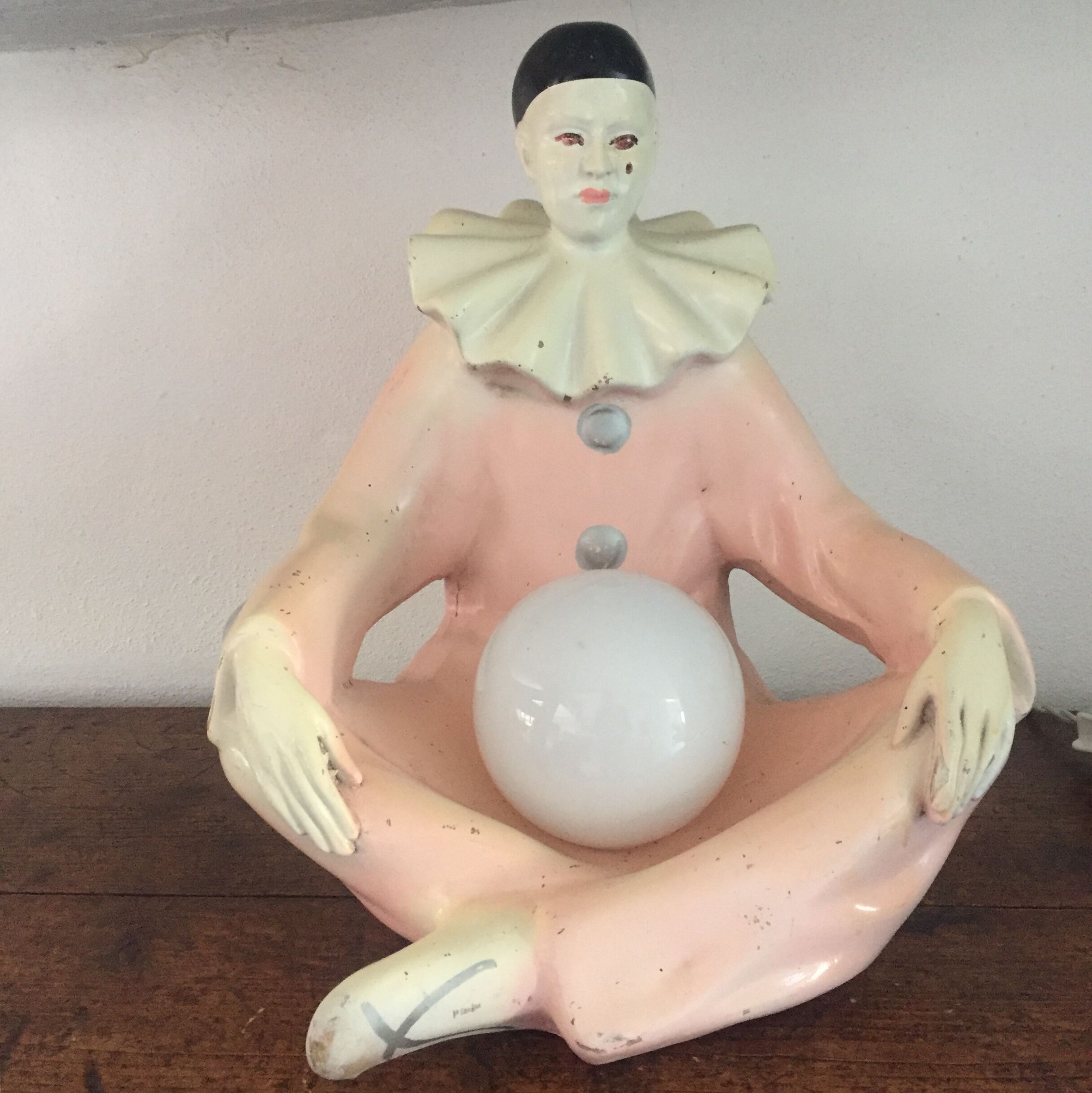 Pierrot art deco lamp