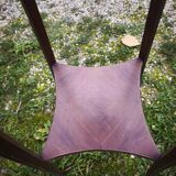 Wood and marble stool