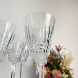6 verres à eau cristal ciselé français