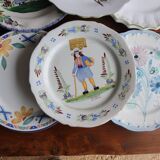 Set of 6 vintage mismatched plates