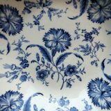 4 plates caps gien art deco model eyelets in blue