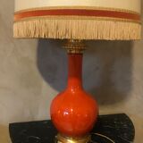 Orange opaline lamp 1920