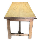 Century-old solid oak farm table TBE