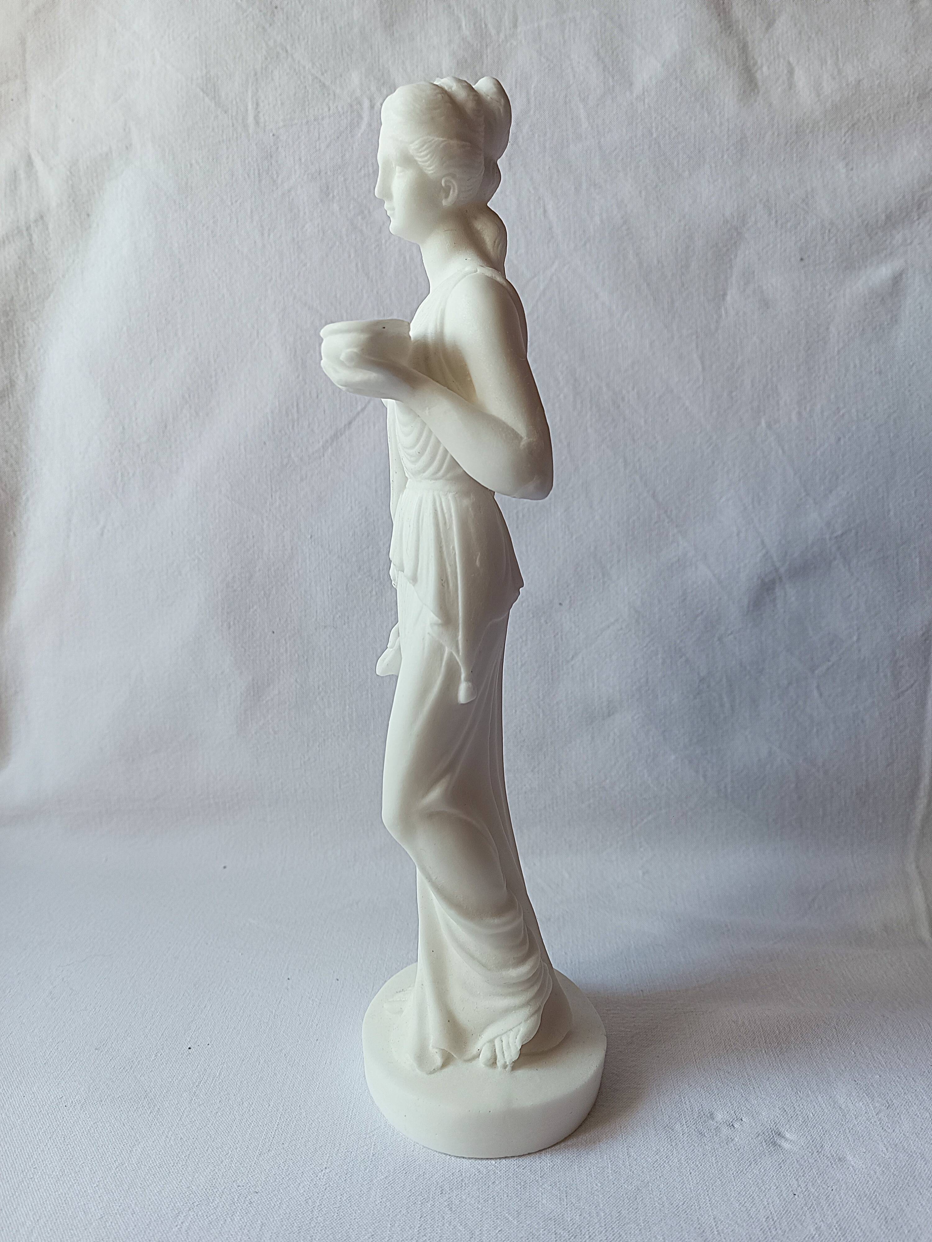 Statue sculpture Greek goddess Hebe marble