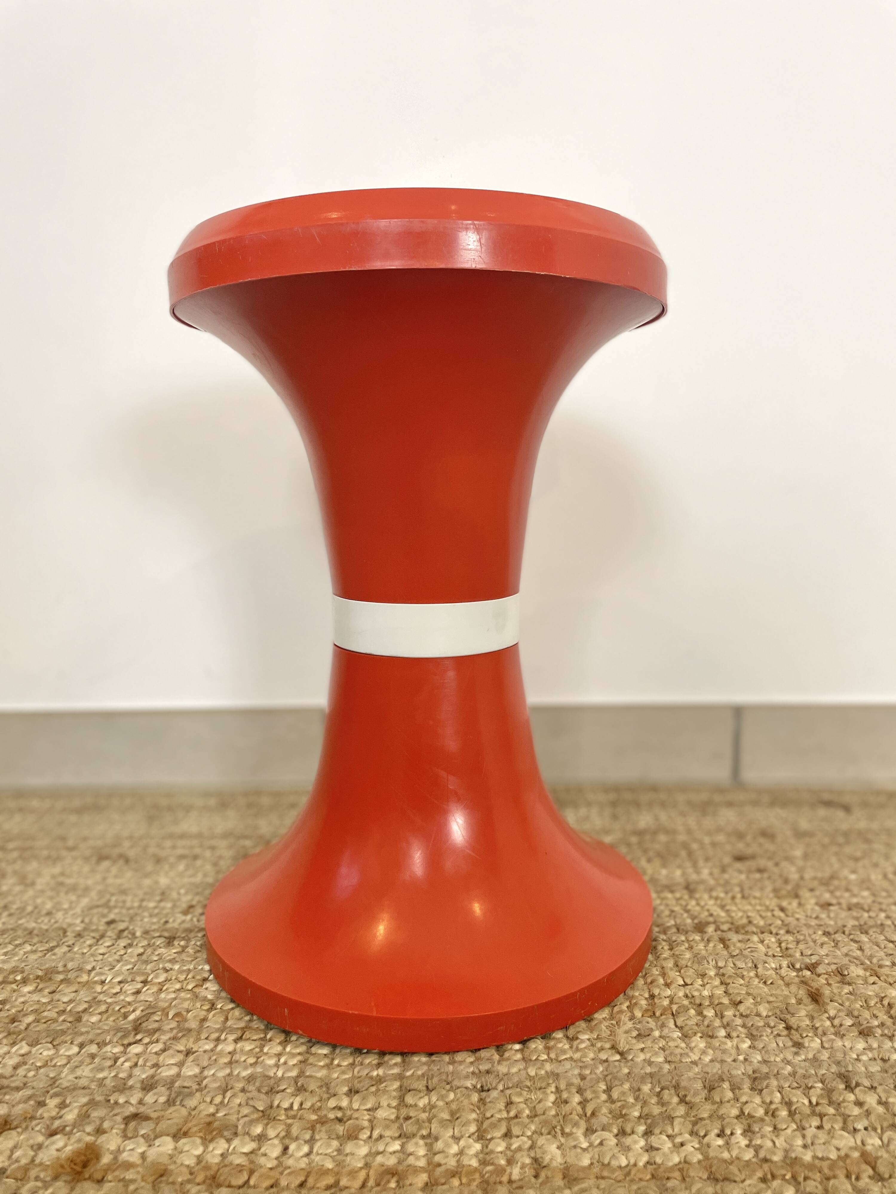 Tabouret tamtam orange