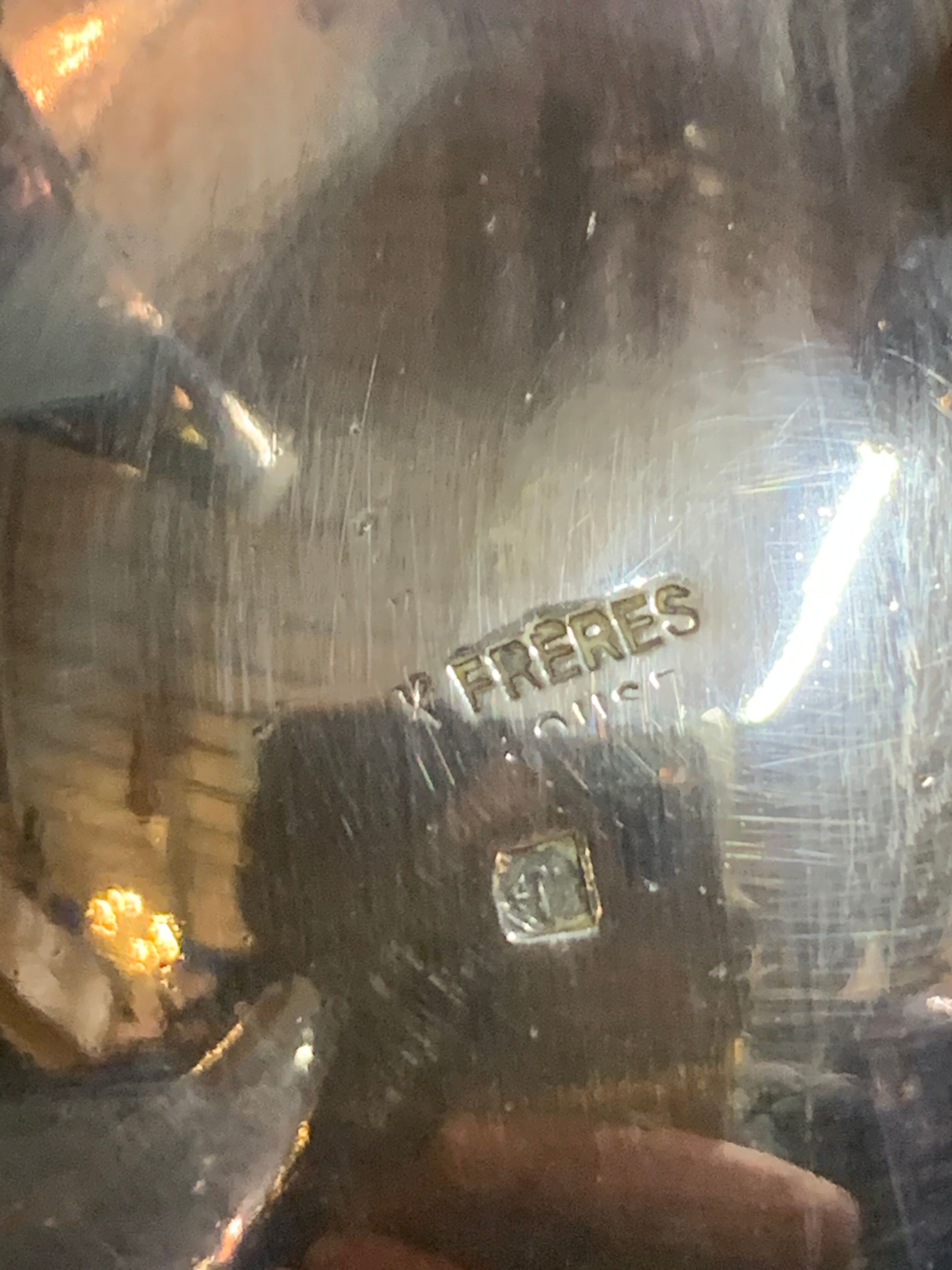 Silver metal tea service