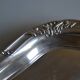 Flat basket cup in silver metal