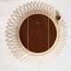 Miroir soleil doré à l'or fin  , pliable, vintage français , Erdecor